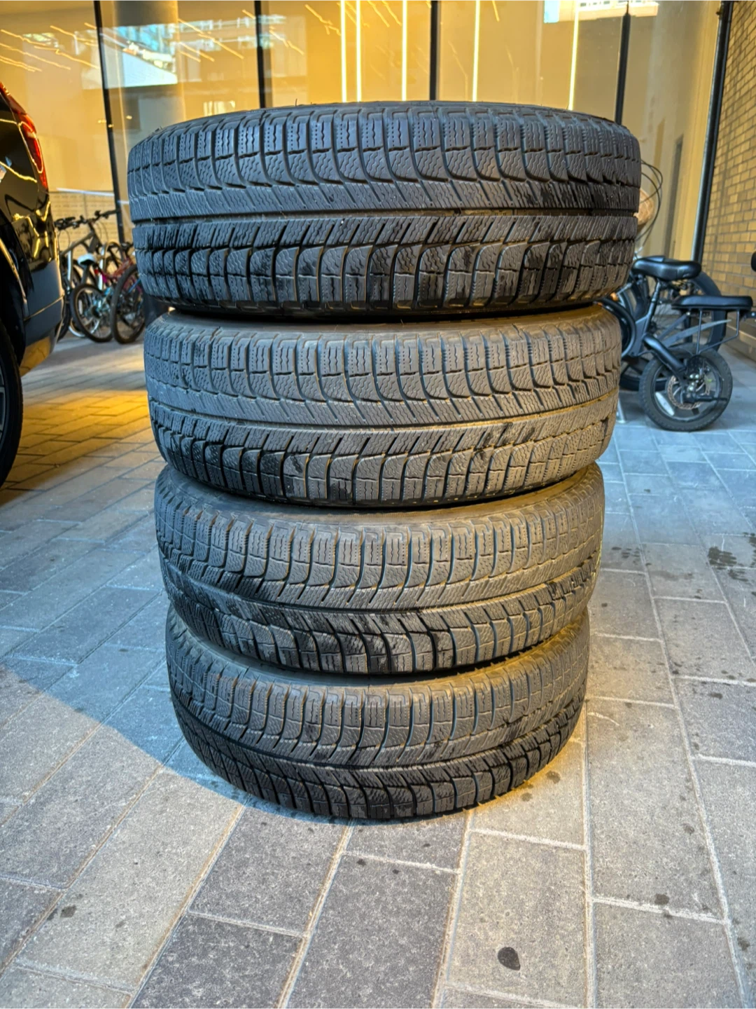 Michelin X-Ice Winter Tires 215/60R16 on Steel Rims 9/32 tread - photo 5