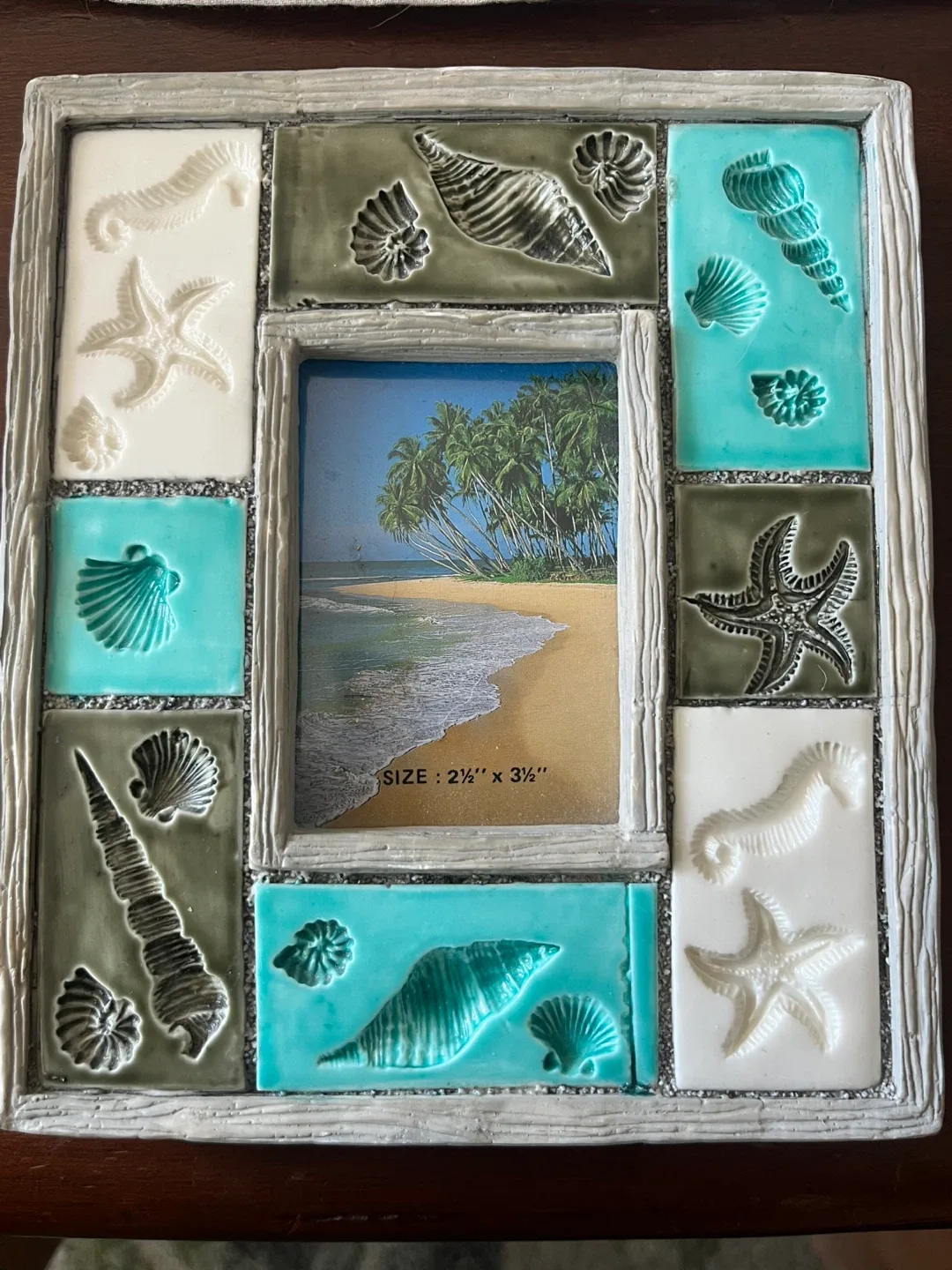 Handmade ceramic frame