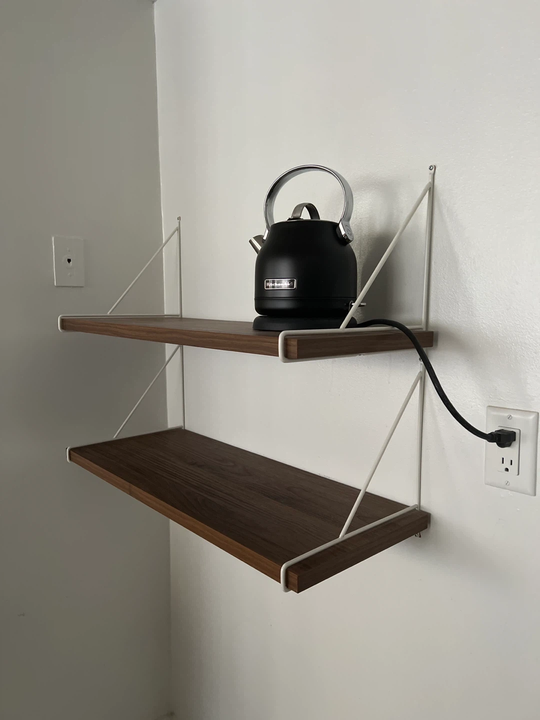 Two IKEA shelves