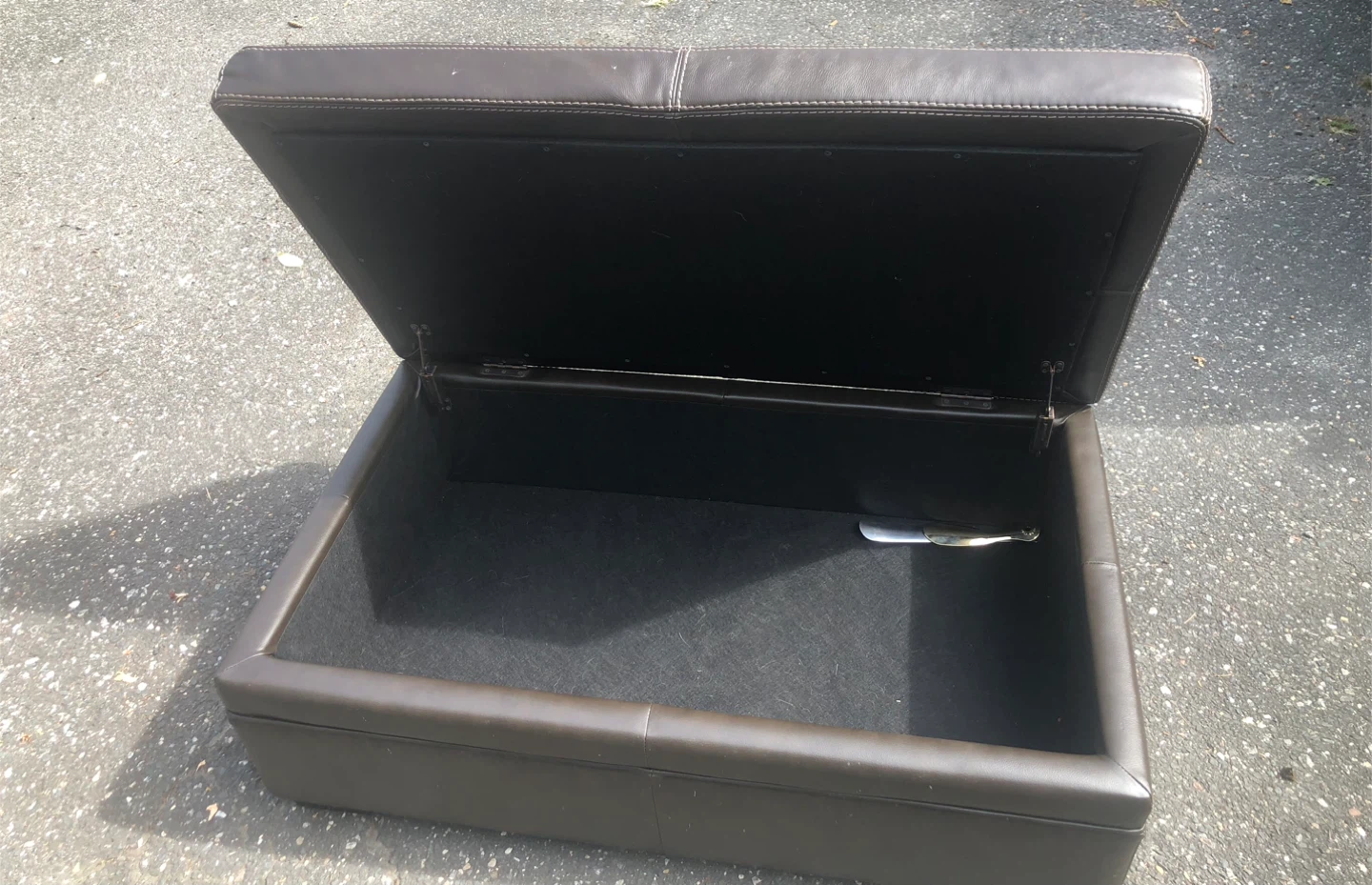 Brown Storage Ottoman - photo 5