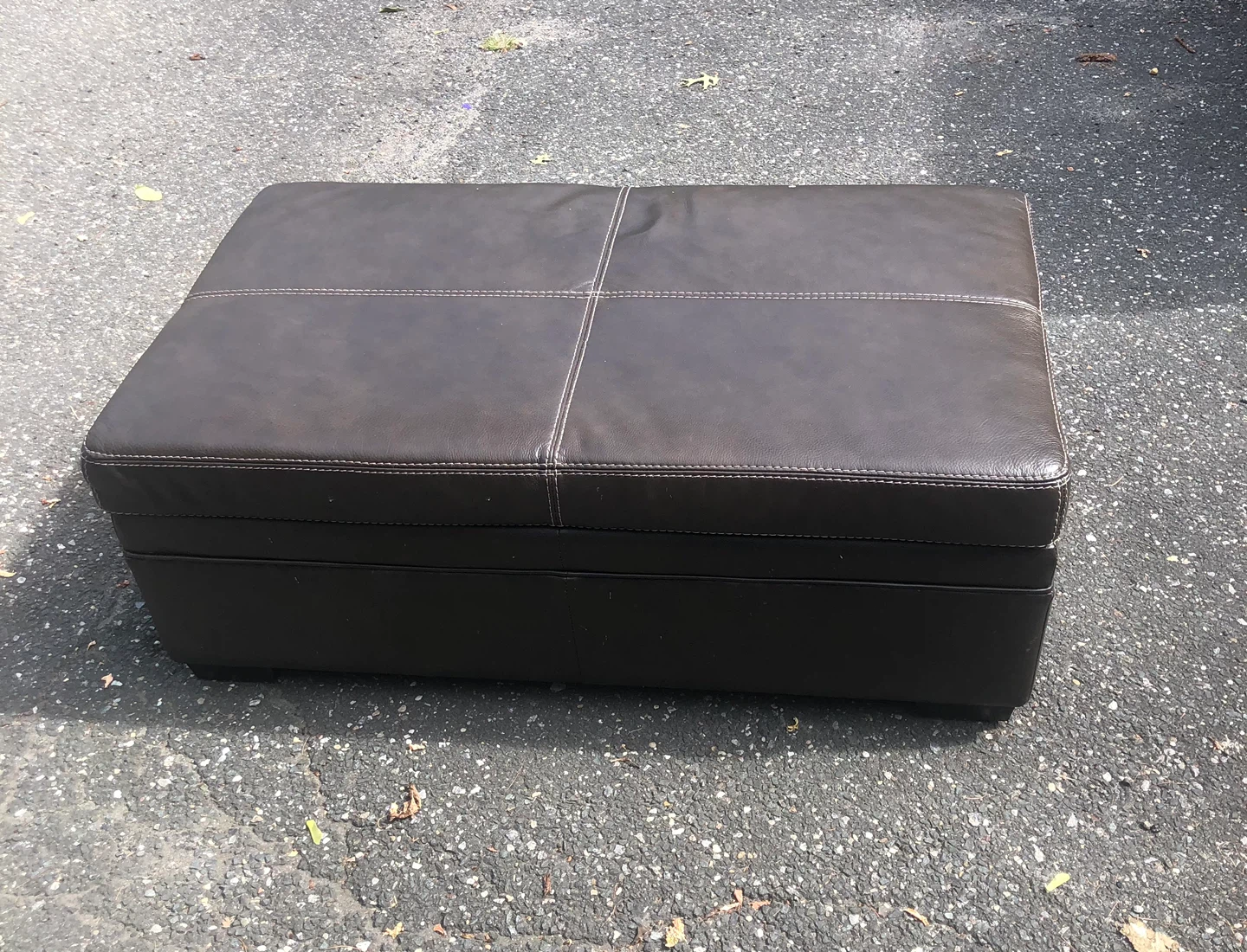 Brown Storage Ottoman