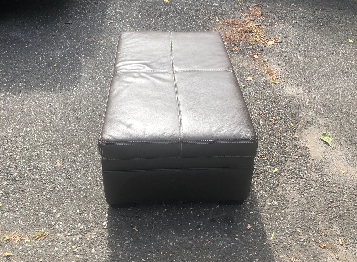 Brown Storage Ottoman - photo 3