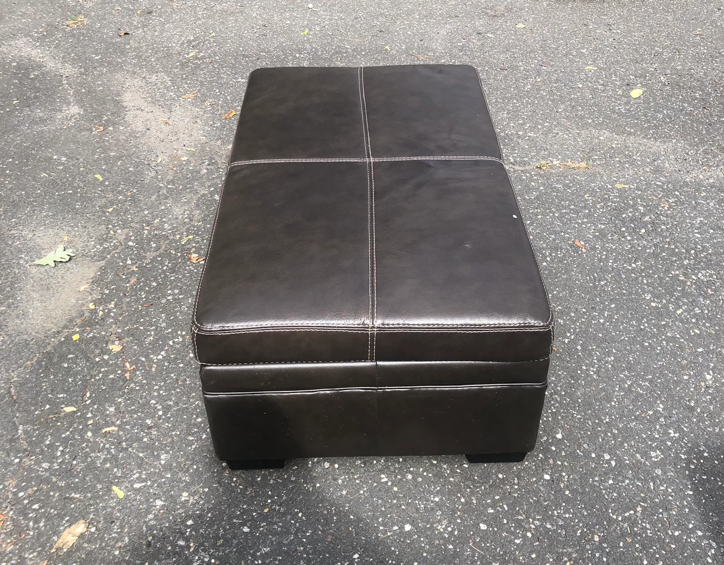 Brown Storage Ottoman - photo 2