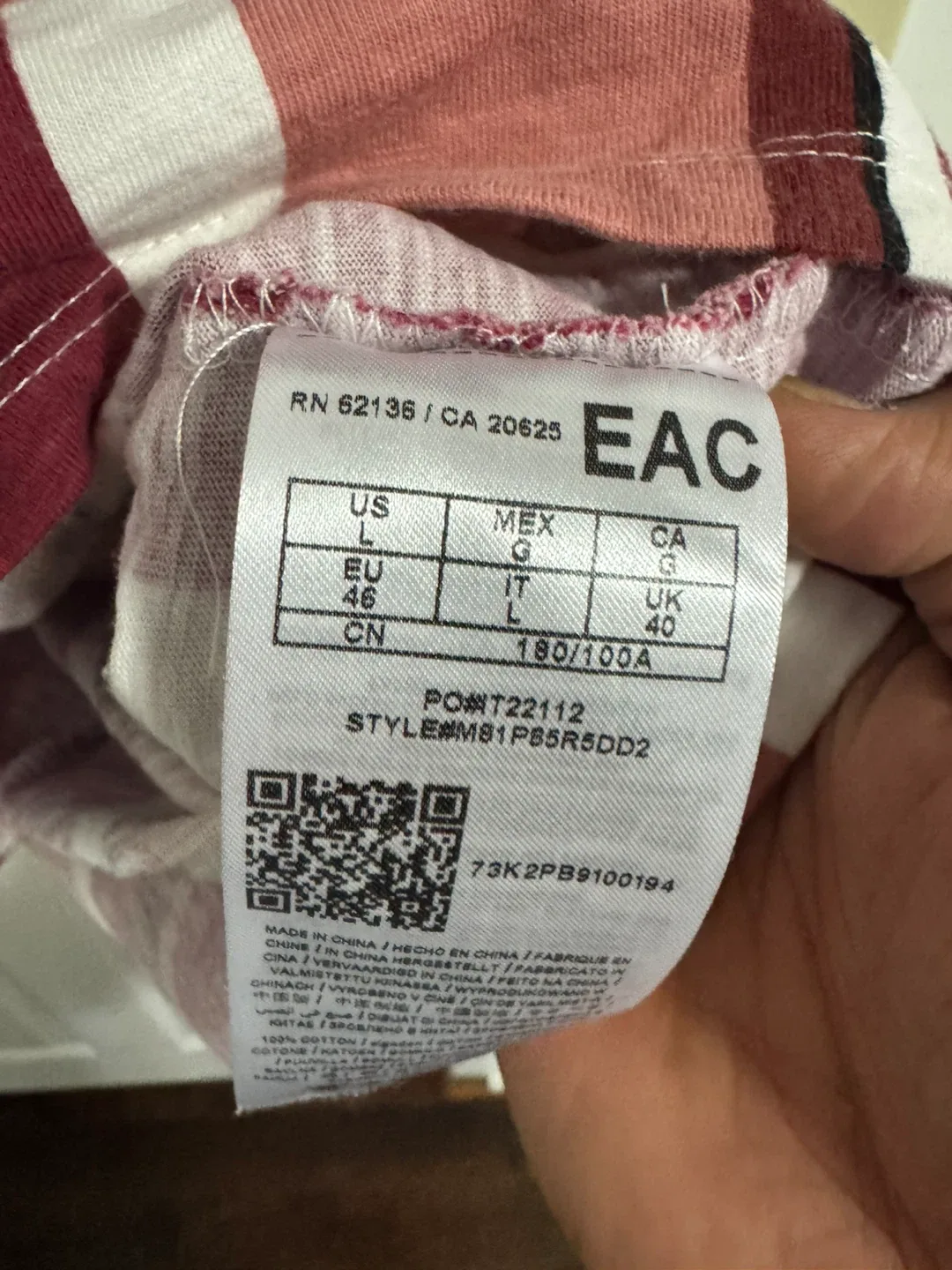 Guess Originals Striped Tee - Size L image indicator(4)