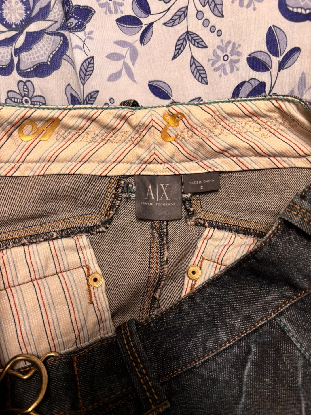 Armani Exchange Denim Skirt - Size 2 image indicator(3)