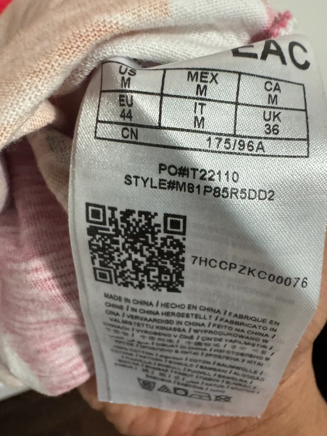 GUESS Originals Striped Tee - Size M image indicator(4)