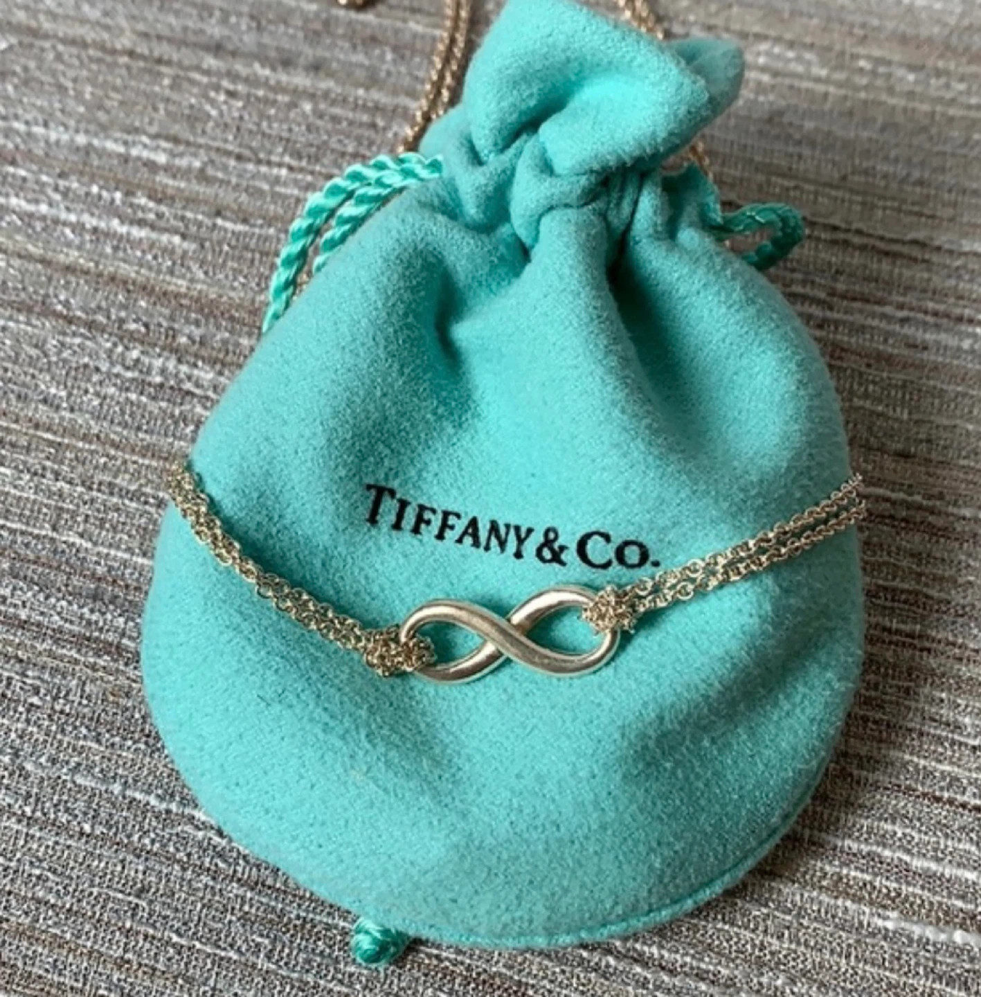 Tiffany & Co. Infinity Pendant Necklace, 16 inch $350 - photo 2