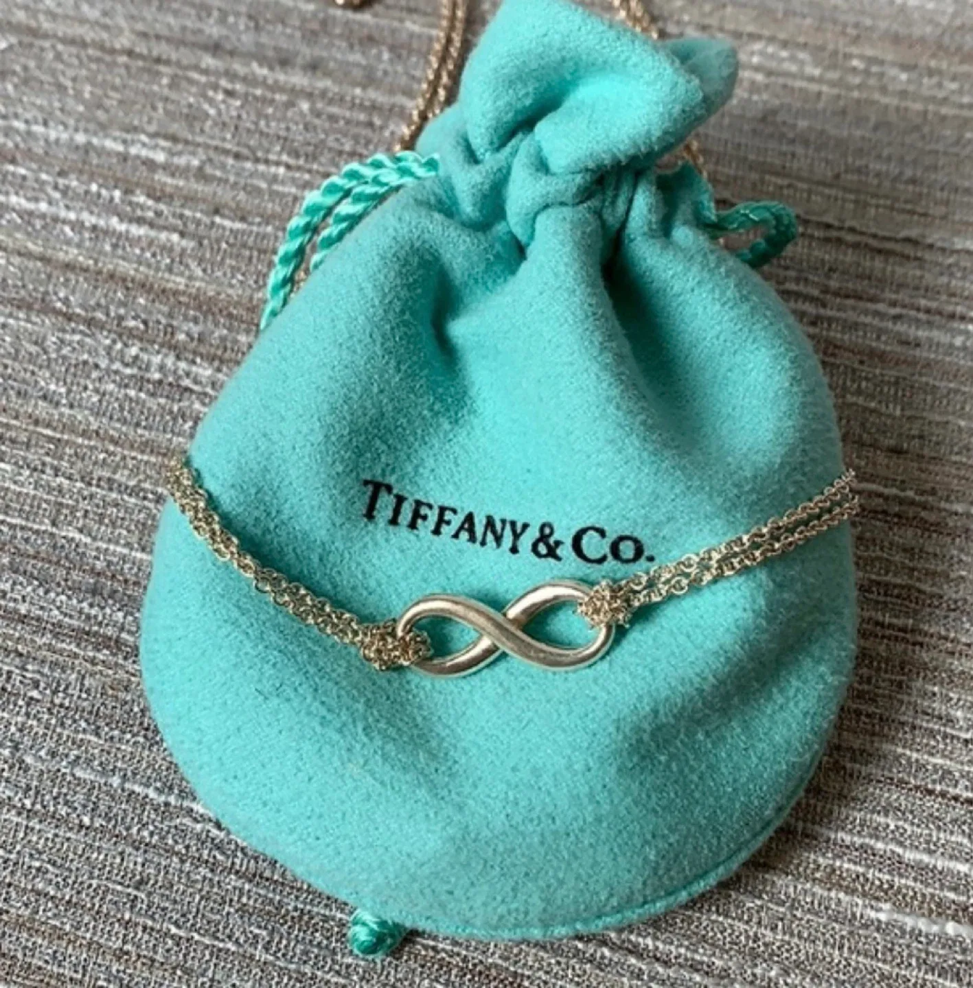 Tiffany & Co. Infinity Pendant Necklace, 16 inch $350 image indicator(2)