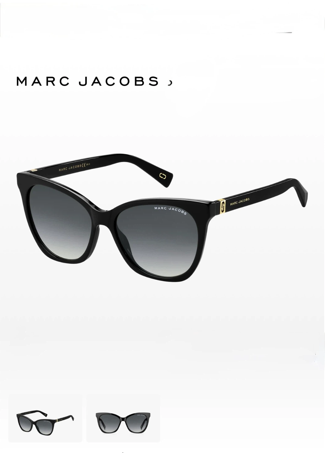 Marc Jacobs Black Sunglasses with Case - photo 3