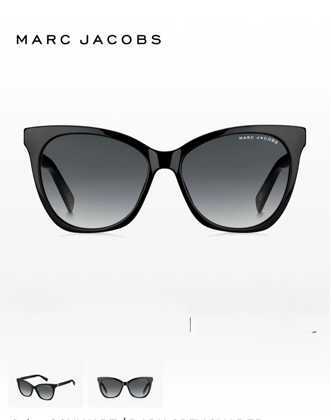 Marc Jacobs Black Sunglasses with Case - photo 4
