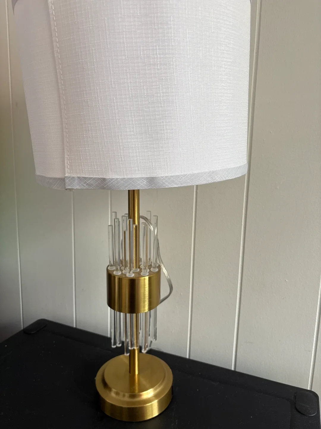 Gold & Clear Accent Lamp thumbnail