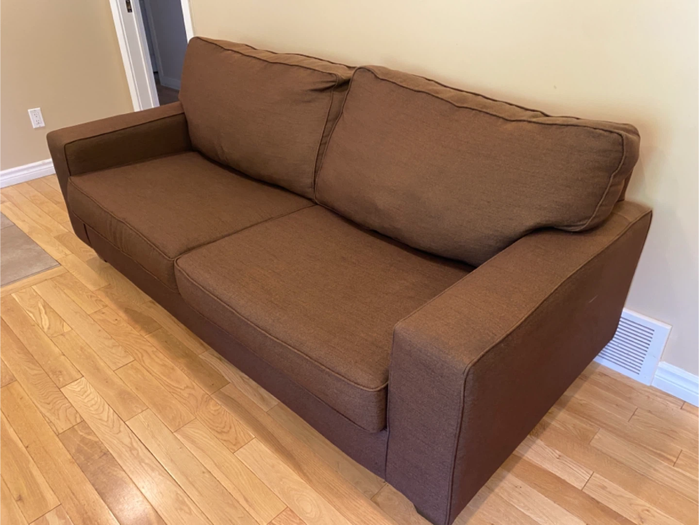 Chocolate Fabric 3 Seater Sofa (CAN DELIVER) - photo 4