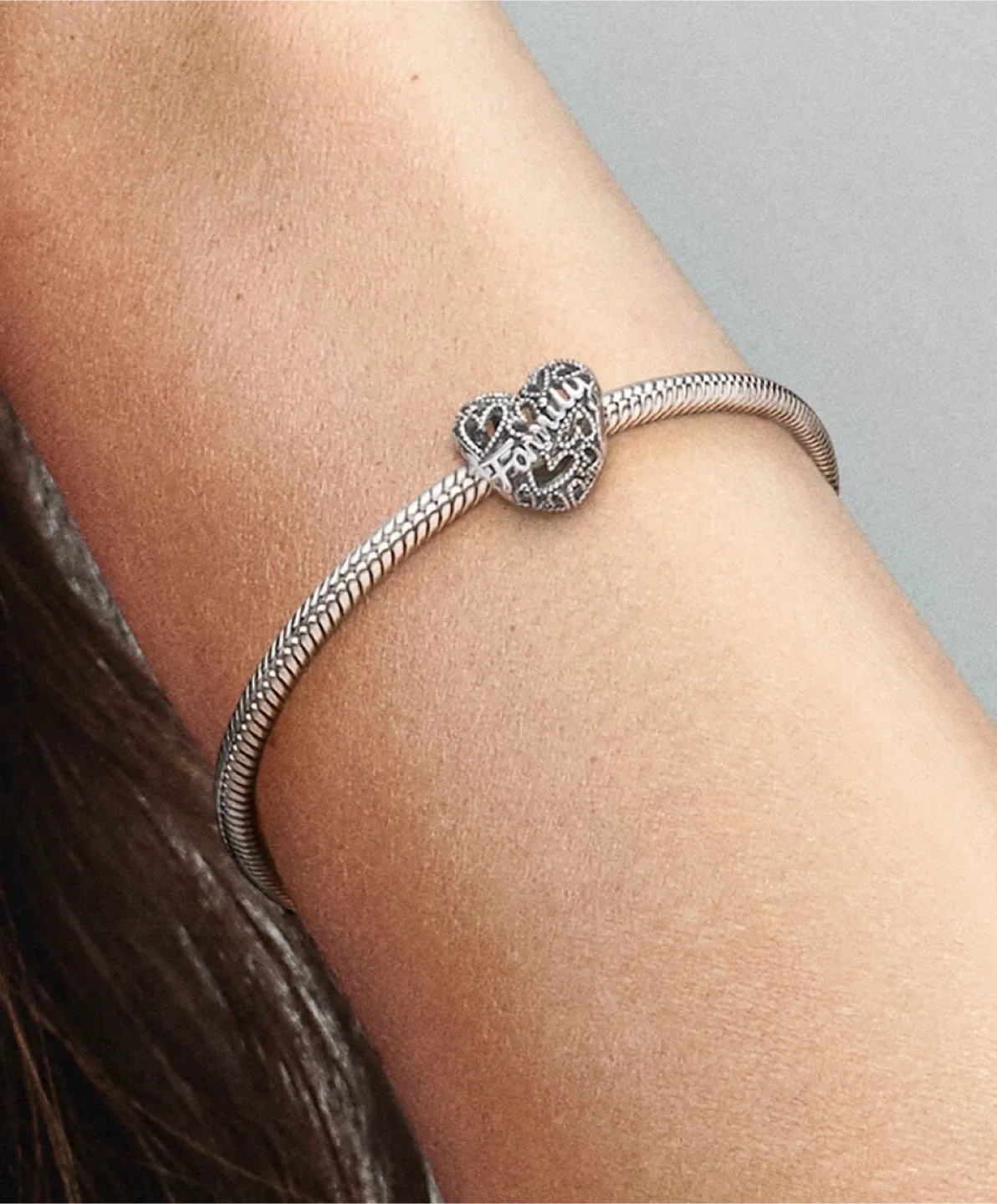 Pandora Family Heart Charm ! thumbnail
