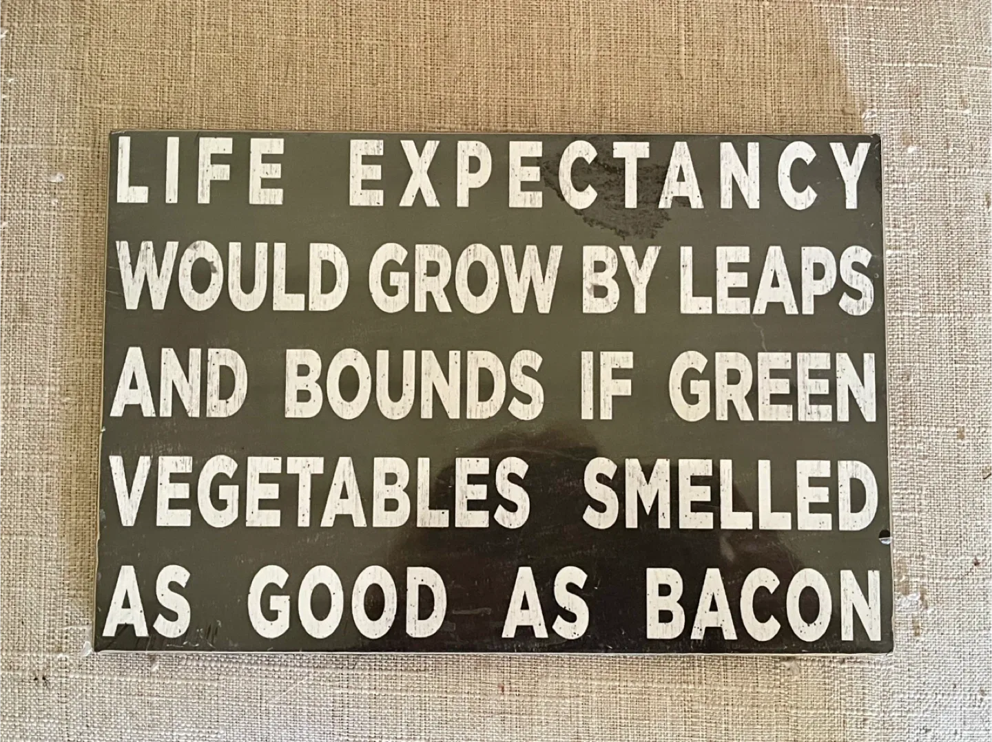 🥕NEW Pinetree Innovations 'Life Expectancy' Sign thumbnail