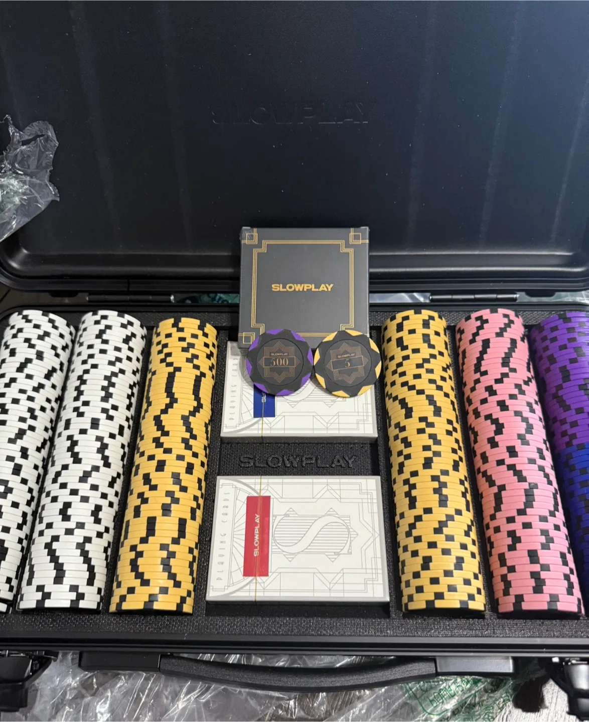 SLOWPLAY 300pcs Numbered Poker Chips Set-New thumbnail