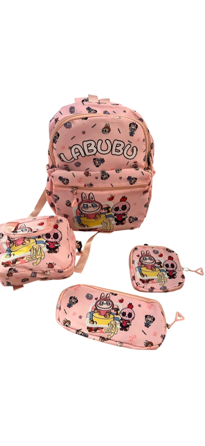 Labubu backpack set Disney Stitch Backpack Set