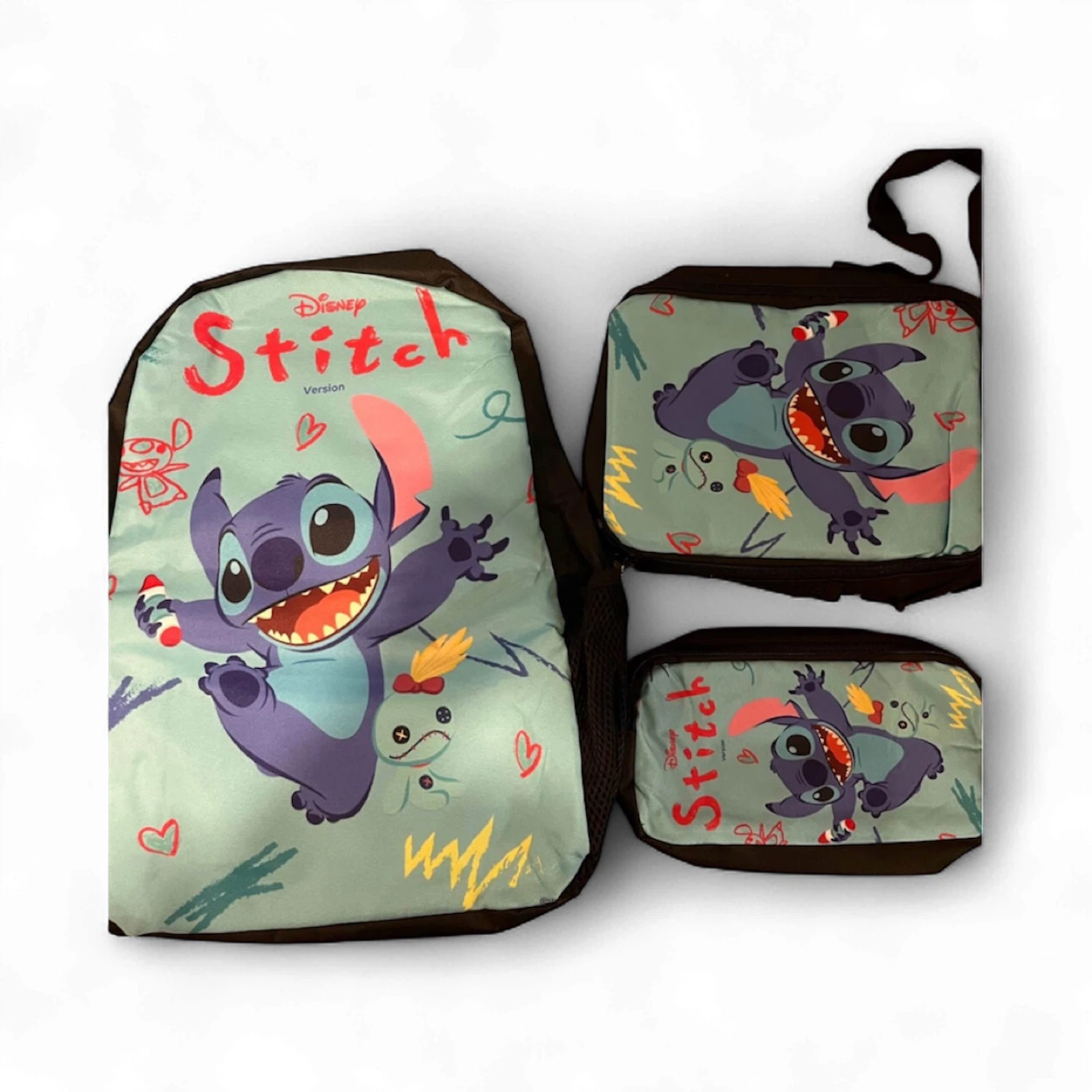Labubu backpack set Disney Stitch Backpack Set - photo 3