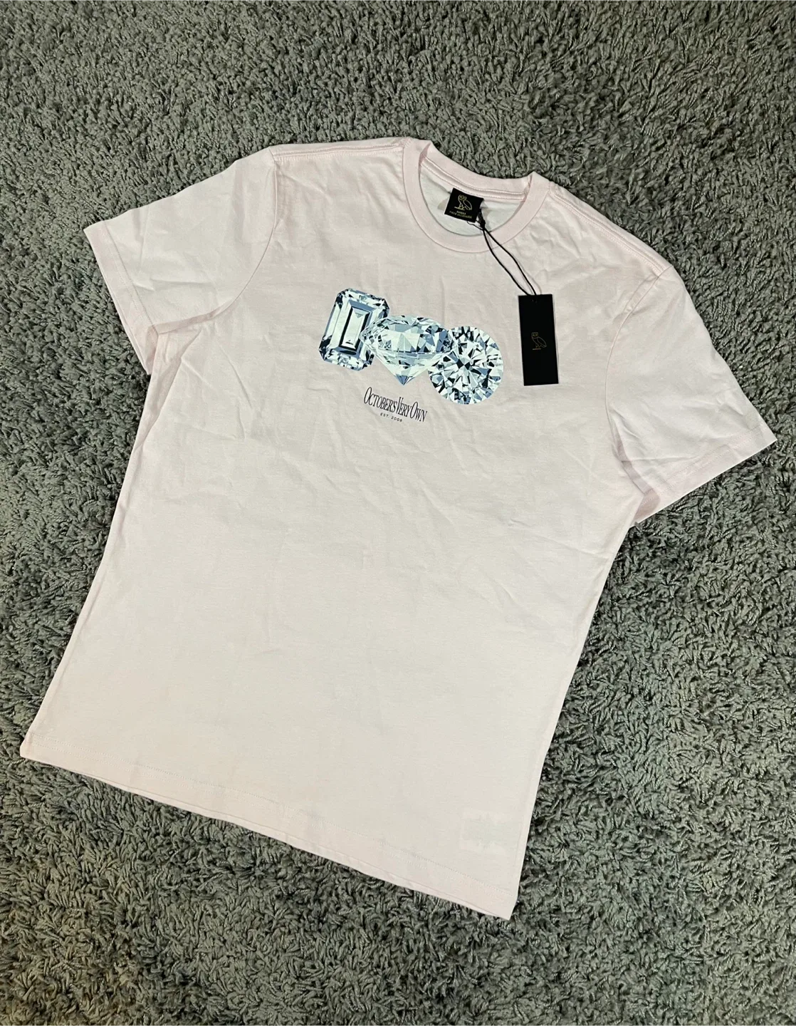 October's Very Own (OVO) Pink Diamond T-Shirt - Size Small image indicator(2)