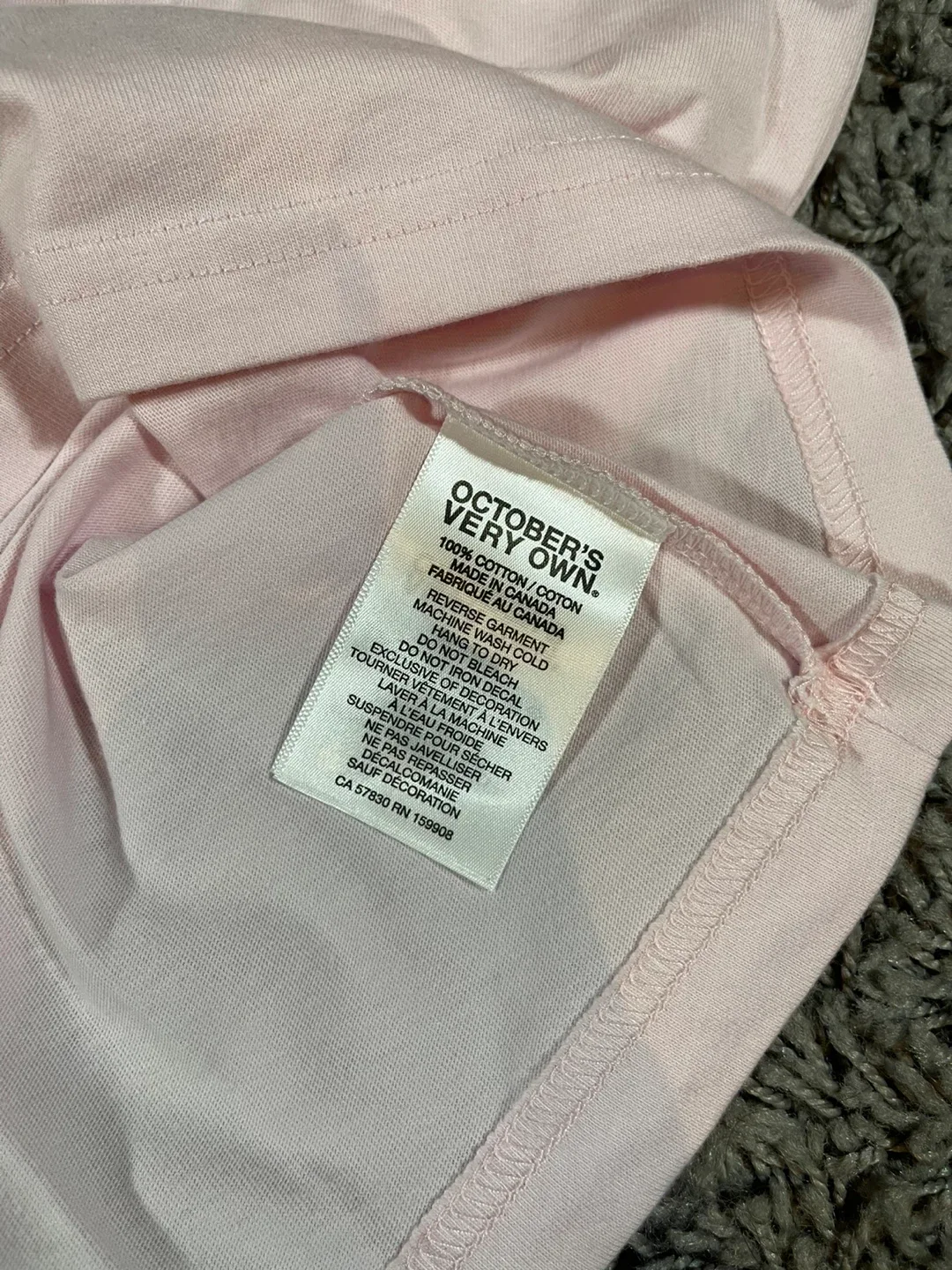 October's Very Own (OVO) Pink Diamond T-Shirt - Size Small image indicator(6)