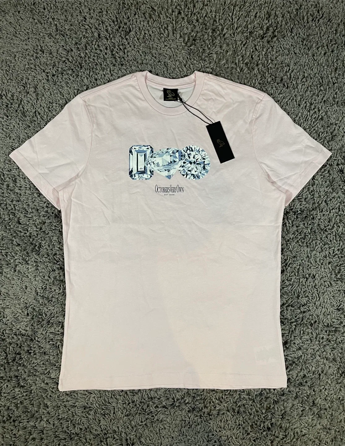 October's Very Own (OVO) Pink Diamond T-Shirt - Size Small thumbnail