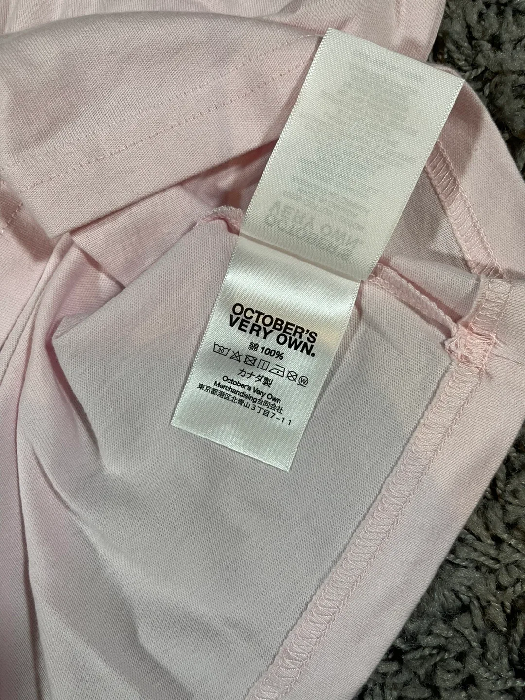 October's Very Own (OVO) Pink Diamond T-Shirt - Size Small image indicator(7)