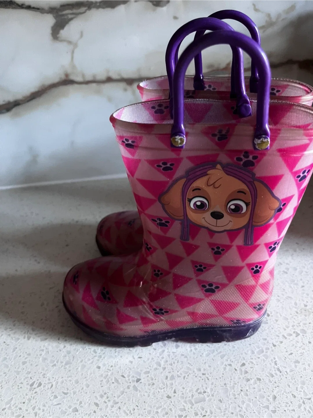 Toddler Girls Light Up Paw Patrol Boots- Size 8C image indicator(2)