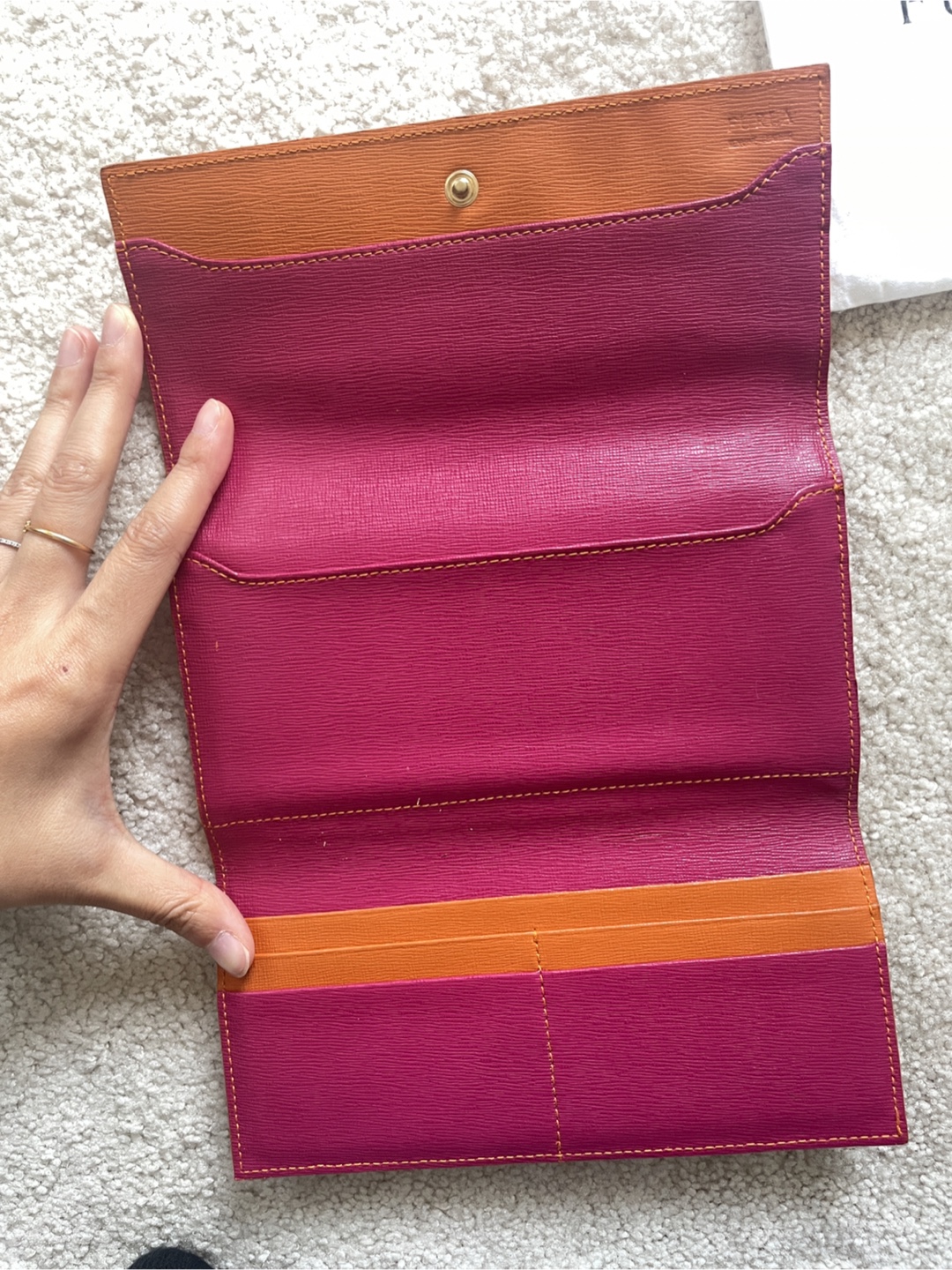 Furla Orange Leather Wallet - photo 4
