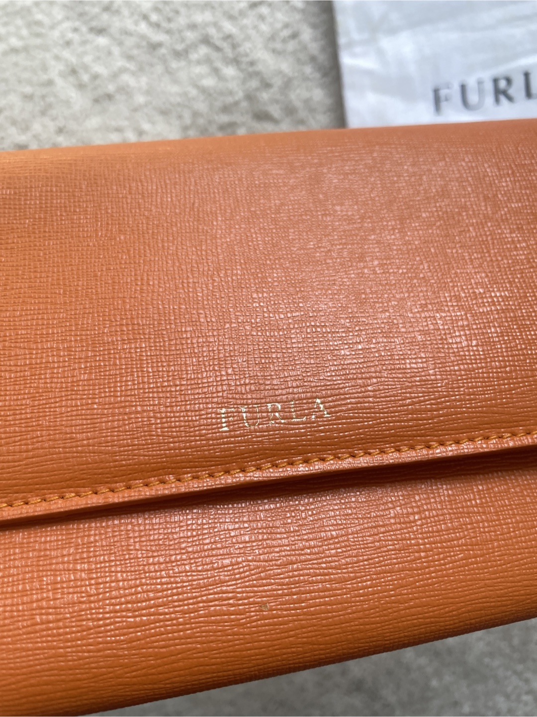 Furla Orange Leather Wallet - photo 2