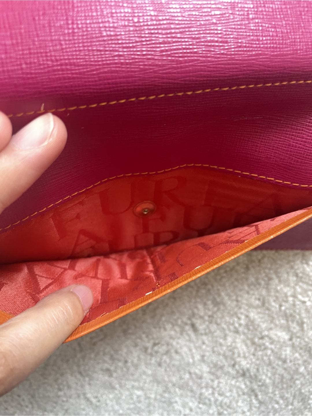 Furla Orange Leather Wallet - photo 5