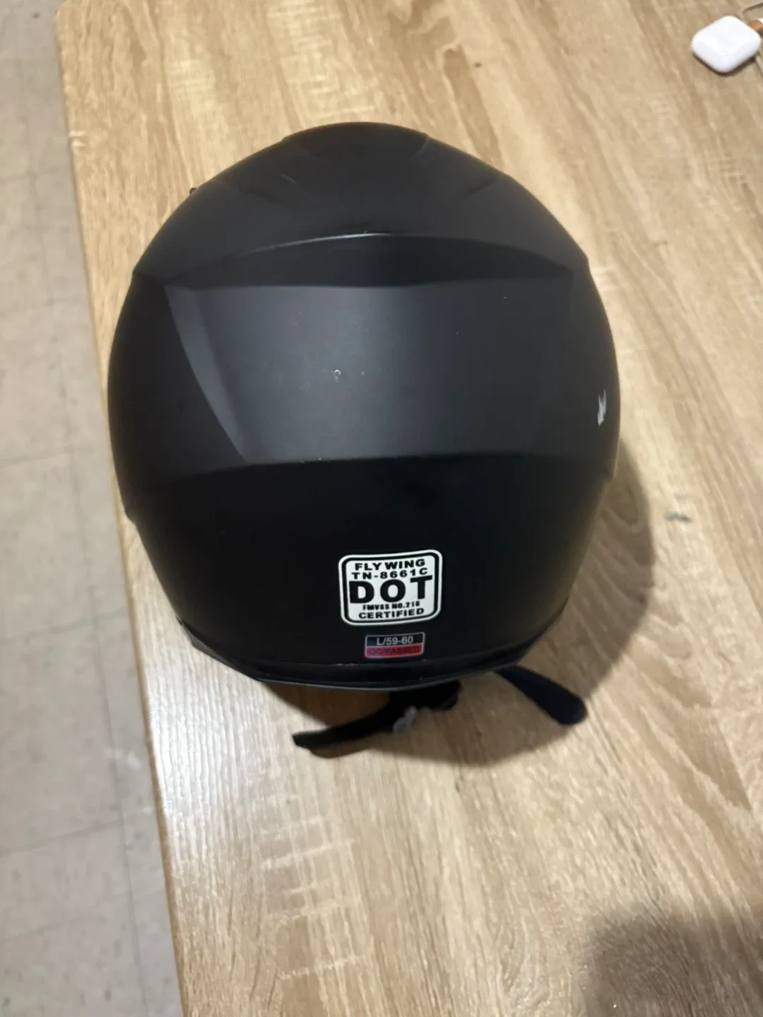 Fly Wing N-802 Black Motorcycle Helmet Size L/59-60 image indicator(3)