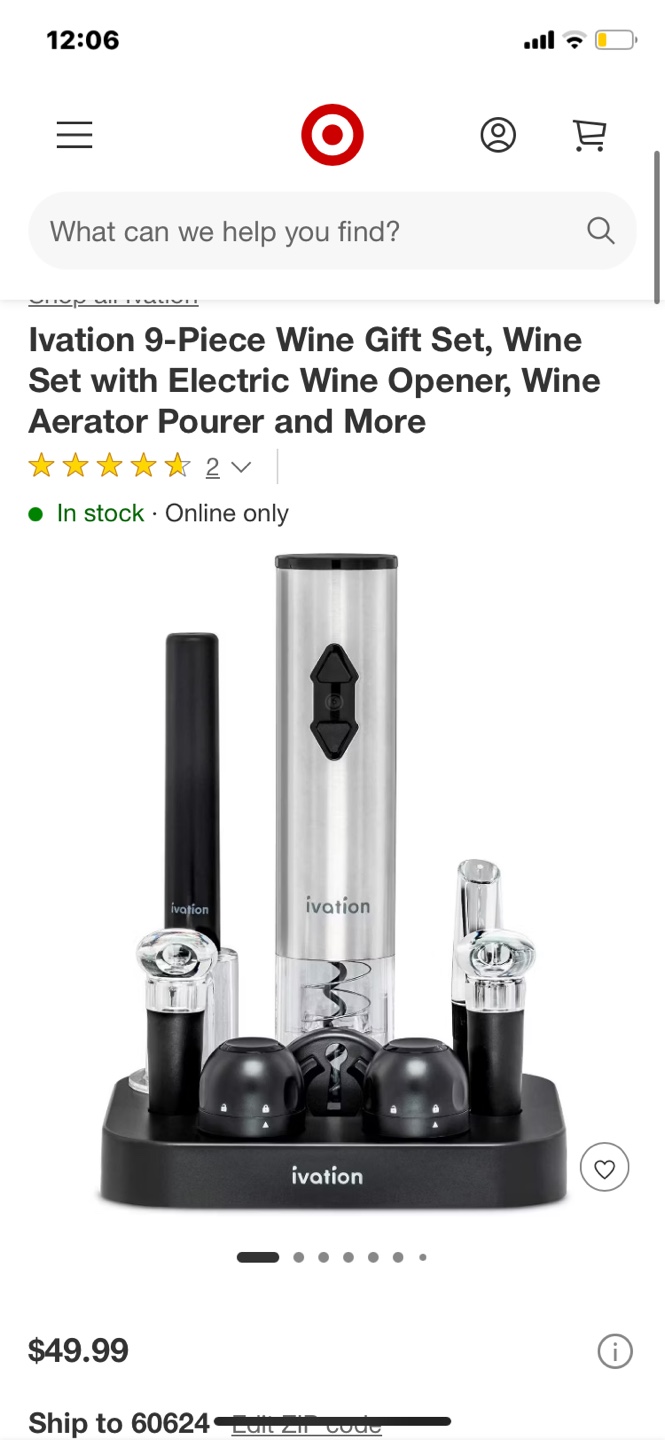 Ivation 9-Piece Wine Gift Set - New in Box! - photo 3
