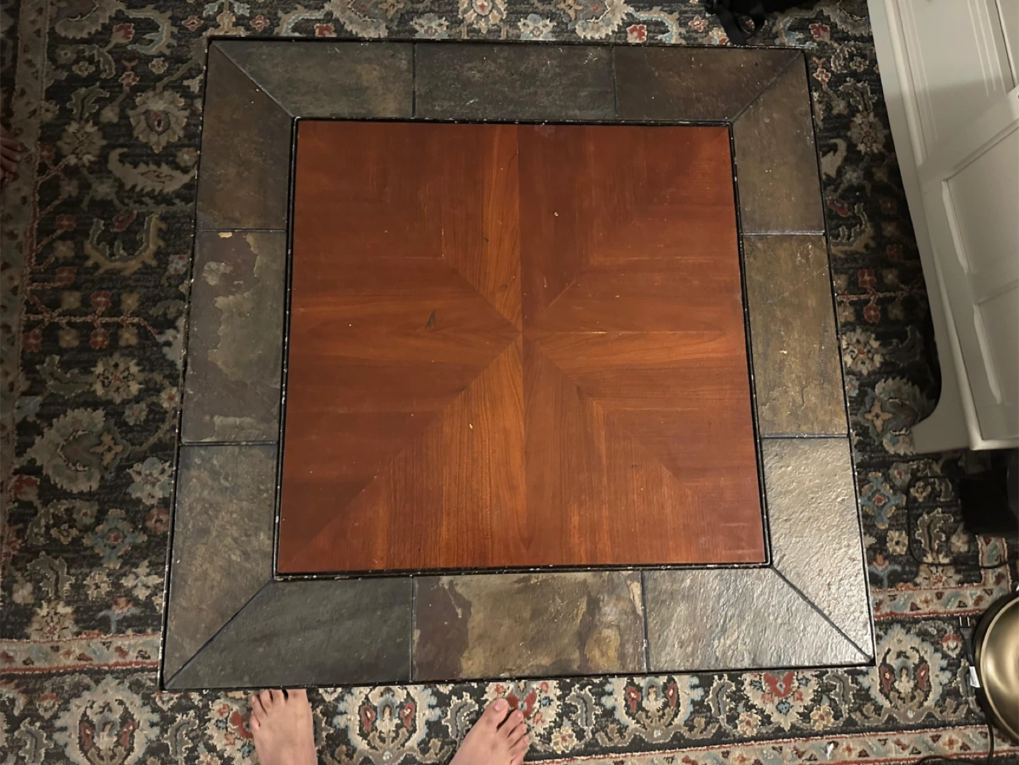 Wood & Slate Table - photo 3