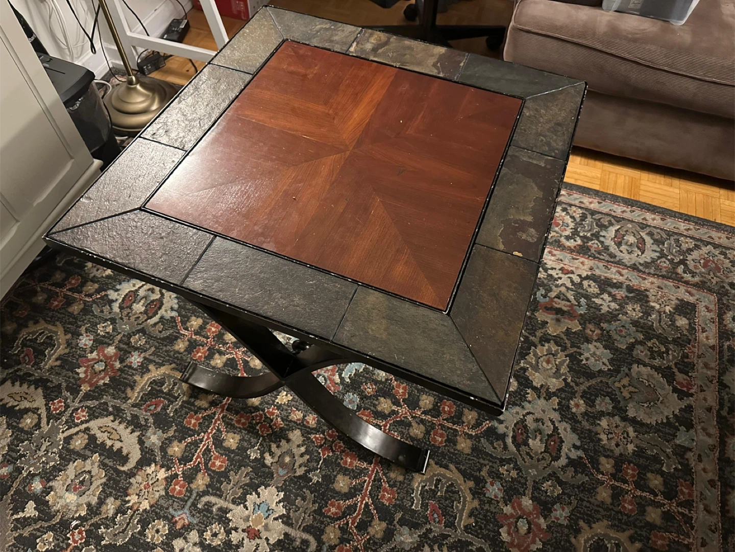 Wood & Slate Table - photo 2