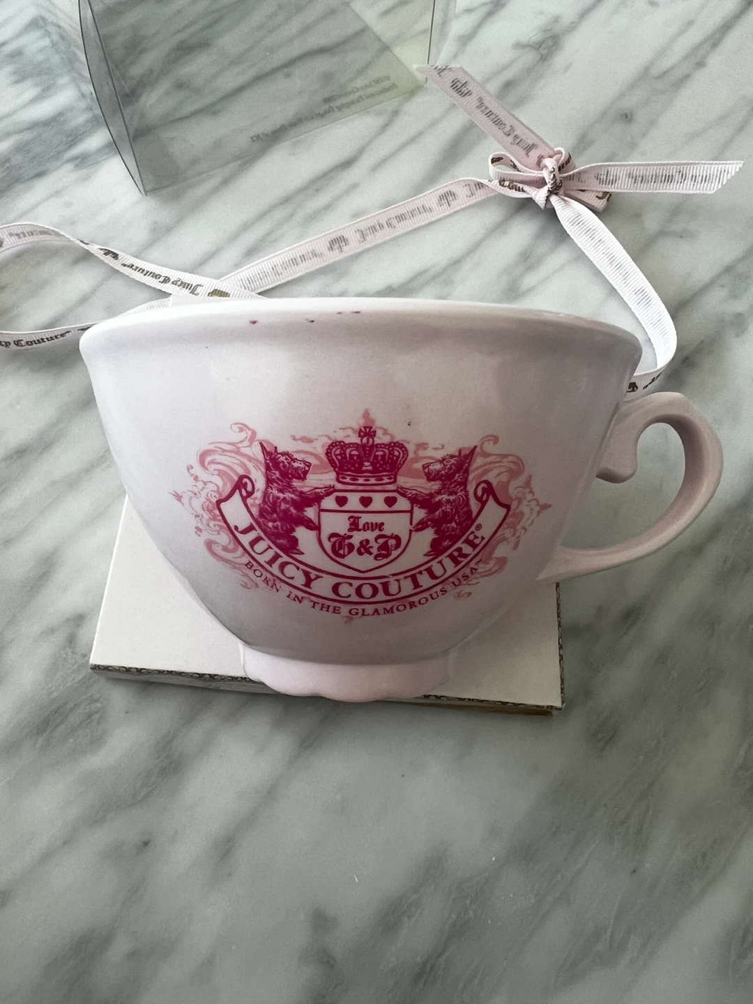 Juicy Couture Pink Decorative Cup - New in Box! - photo 2