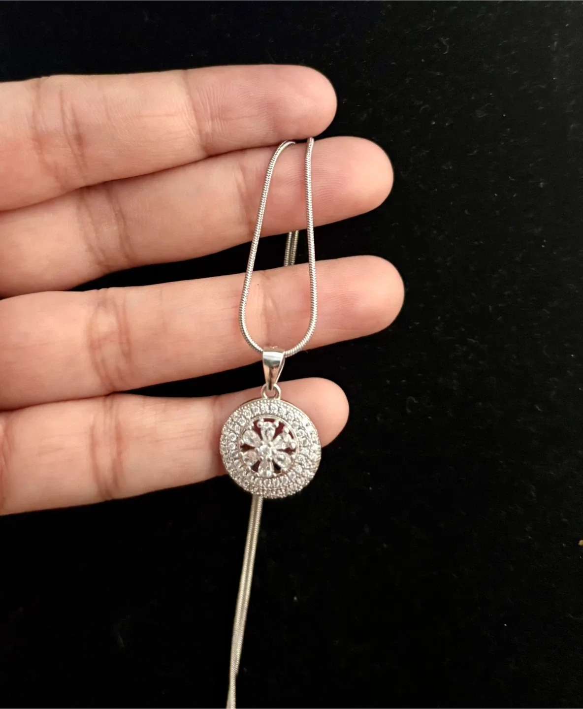 Sterling Silver Round Pendant! thumbnail