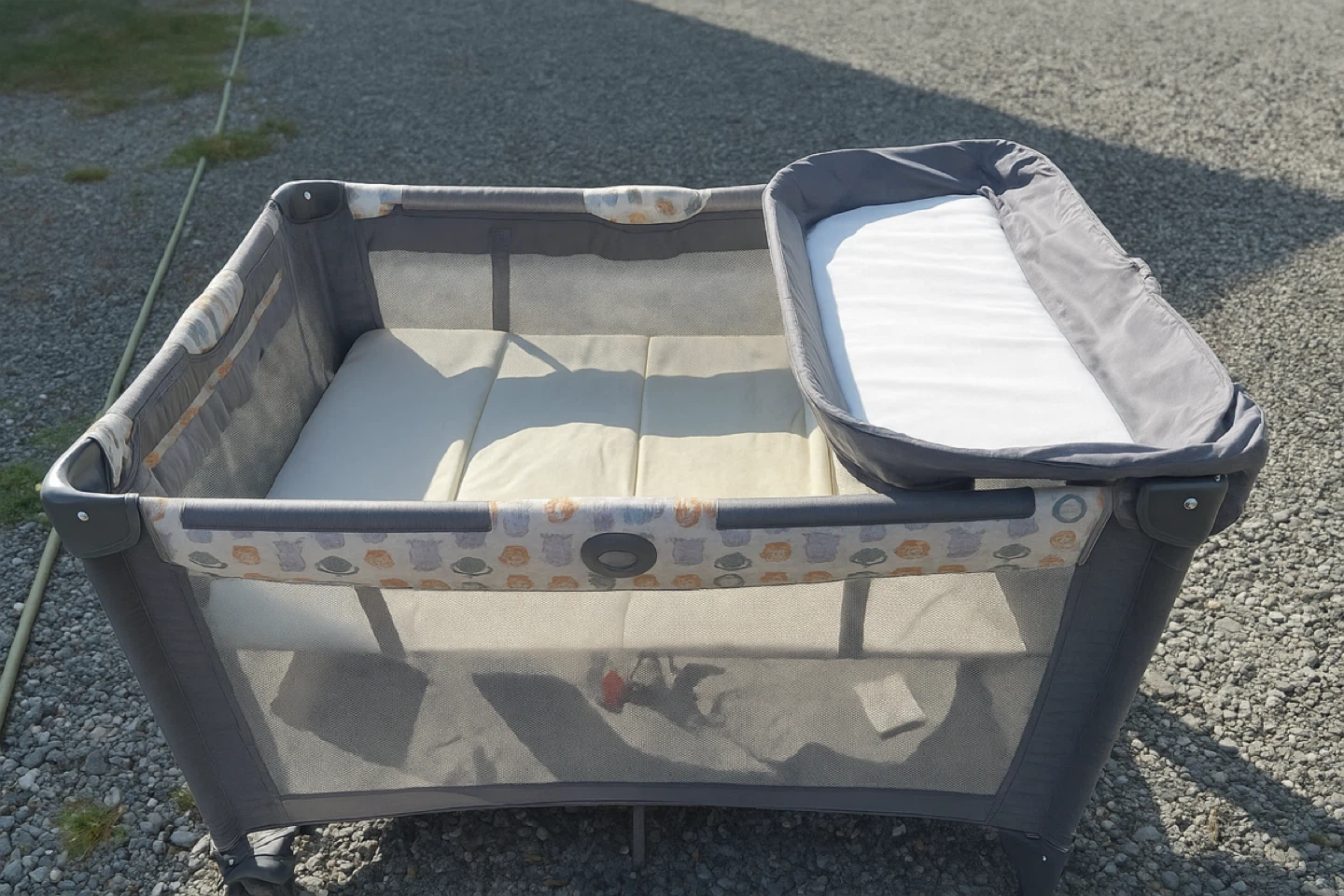 Playpen with Bassinet Attachment