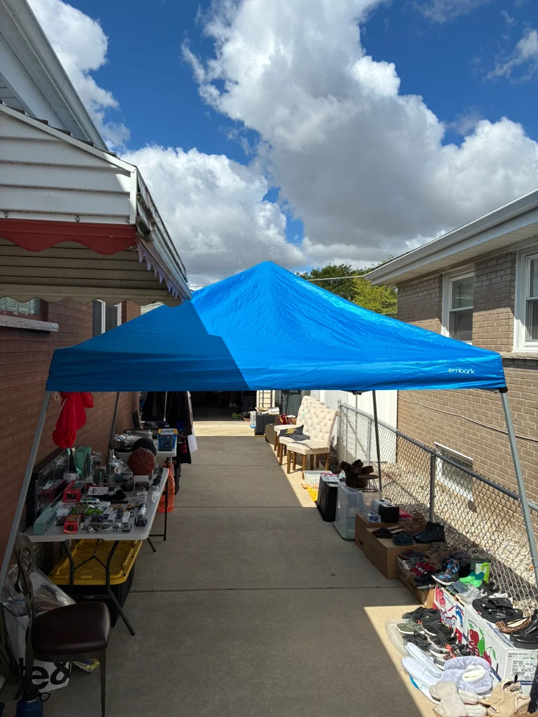 Embark 10x10 ft Slant Wall Canopy - Blue thumbnail