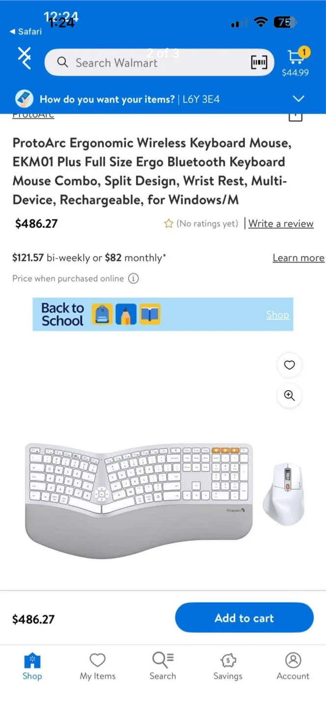 ProtoArc Ergonomic Wireless Keyboard Mouse Combo image indicator(2)