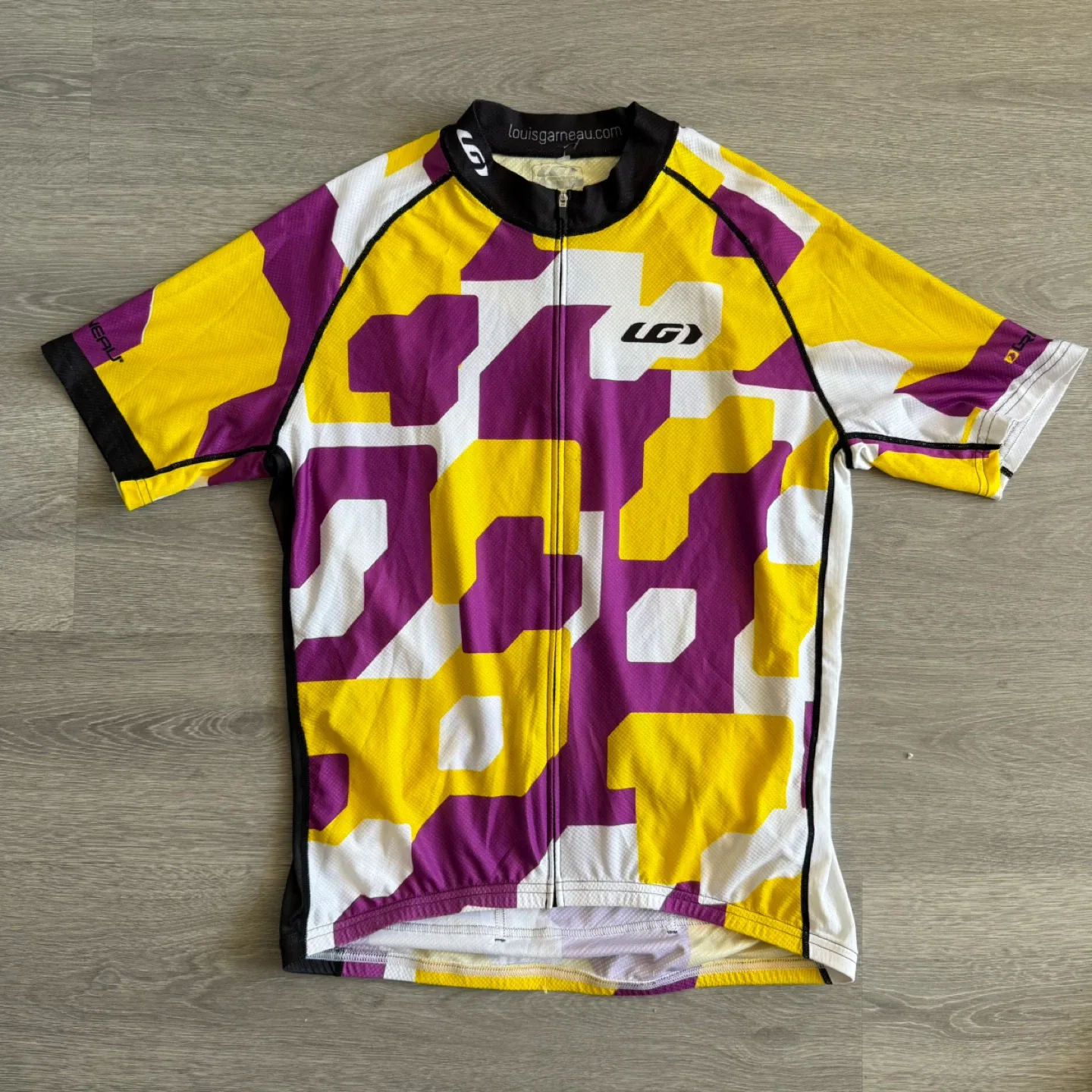 🥕Louis Garneau Cycling Jersey - Purple, Yellow, White thumbnail
