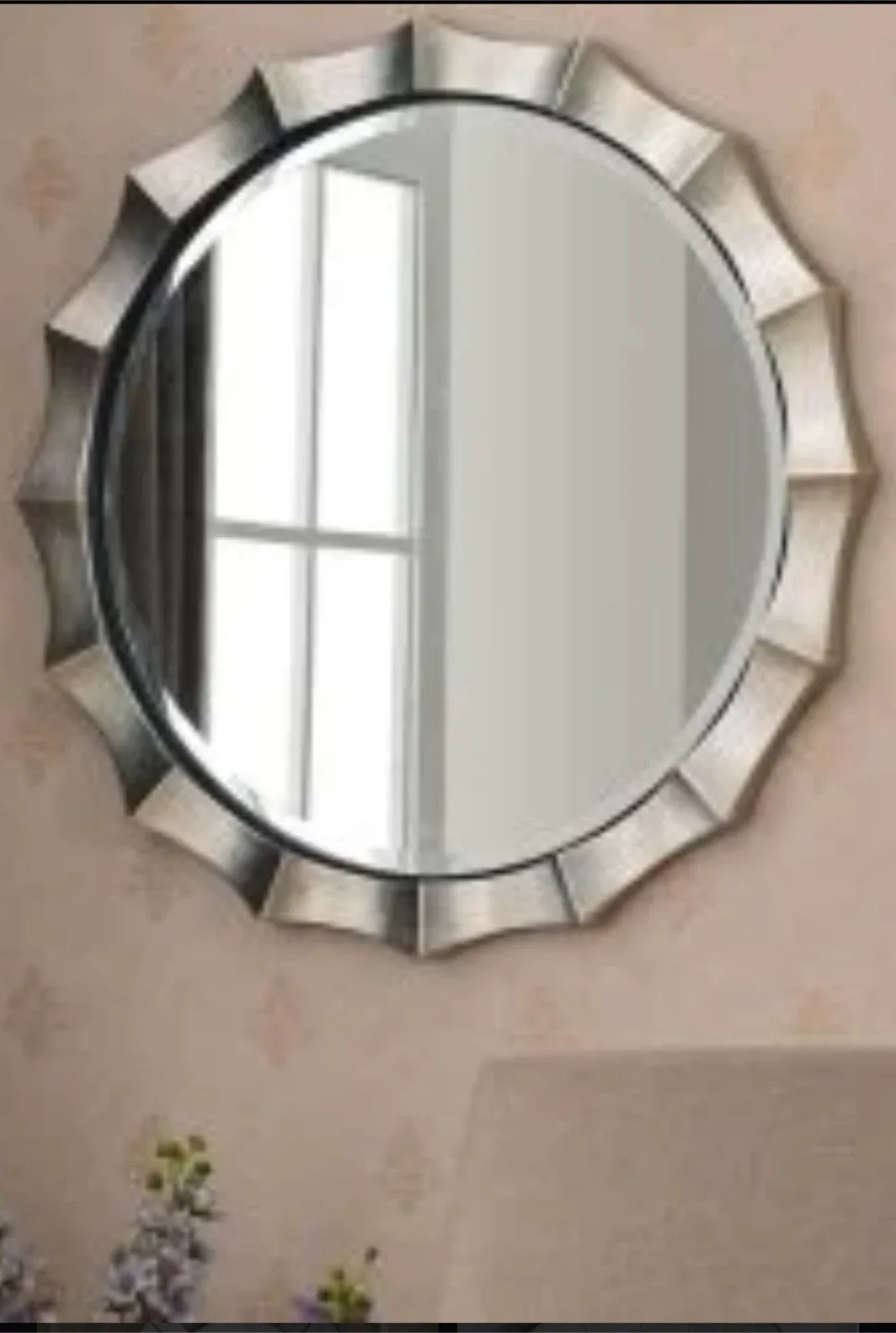 Round Silver Wall Mirror image indicator(5)