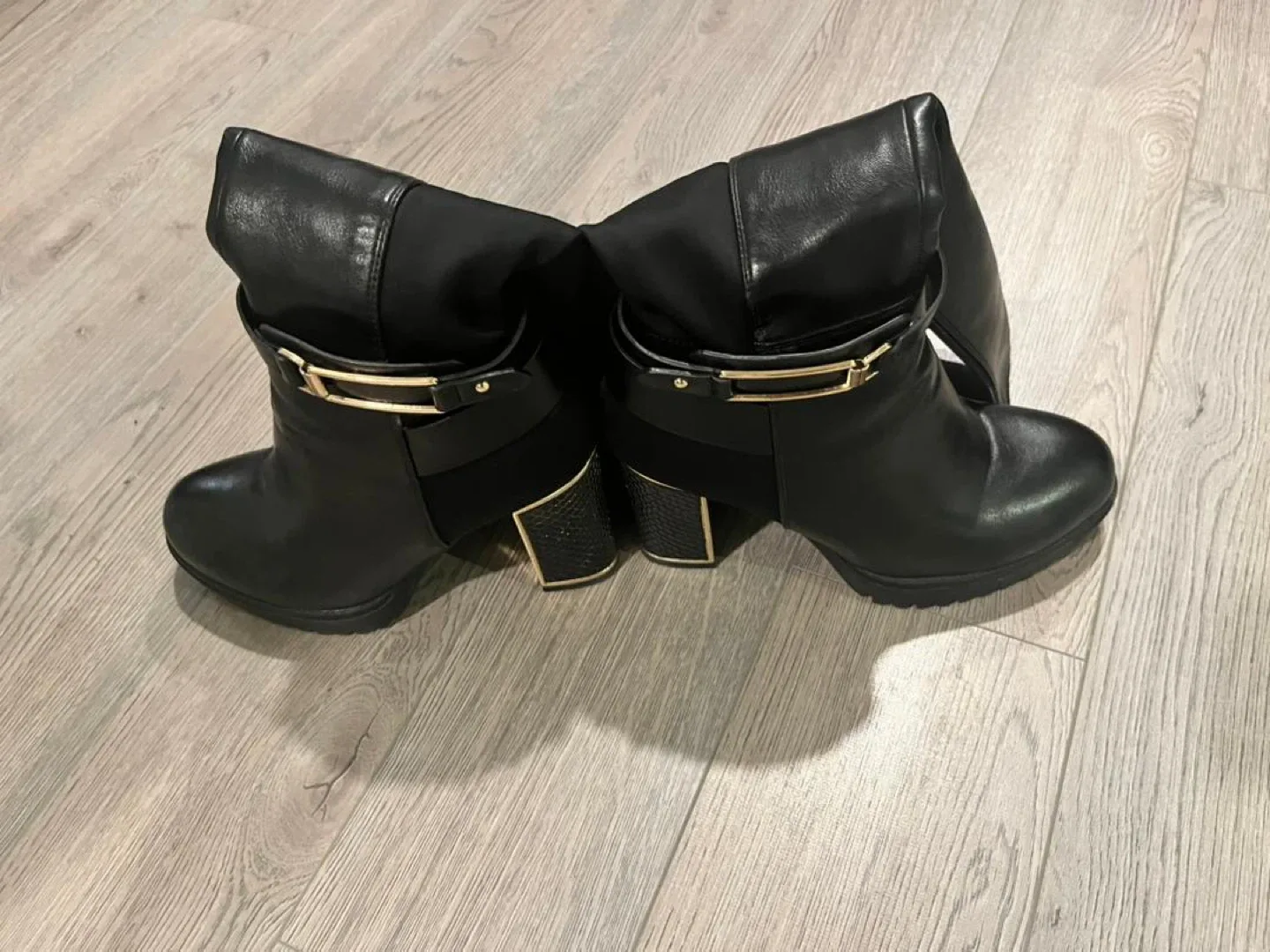 Codia Black Leather winter Boots - Size 40, thumbnail