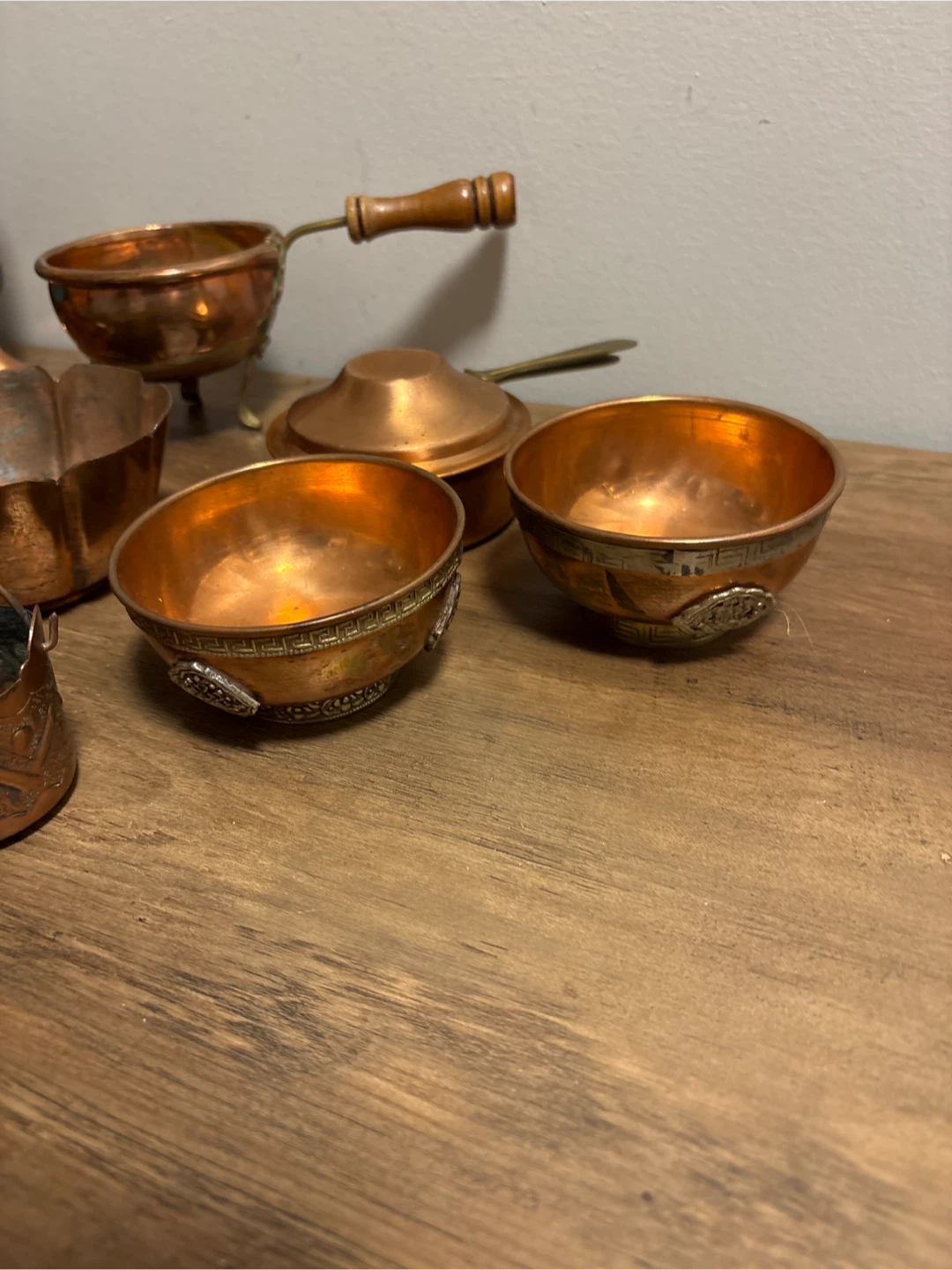 Vintage Copper Decorative Bowls and Items - photo 3