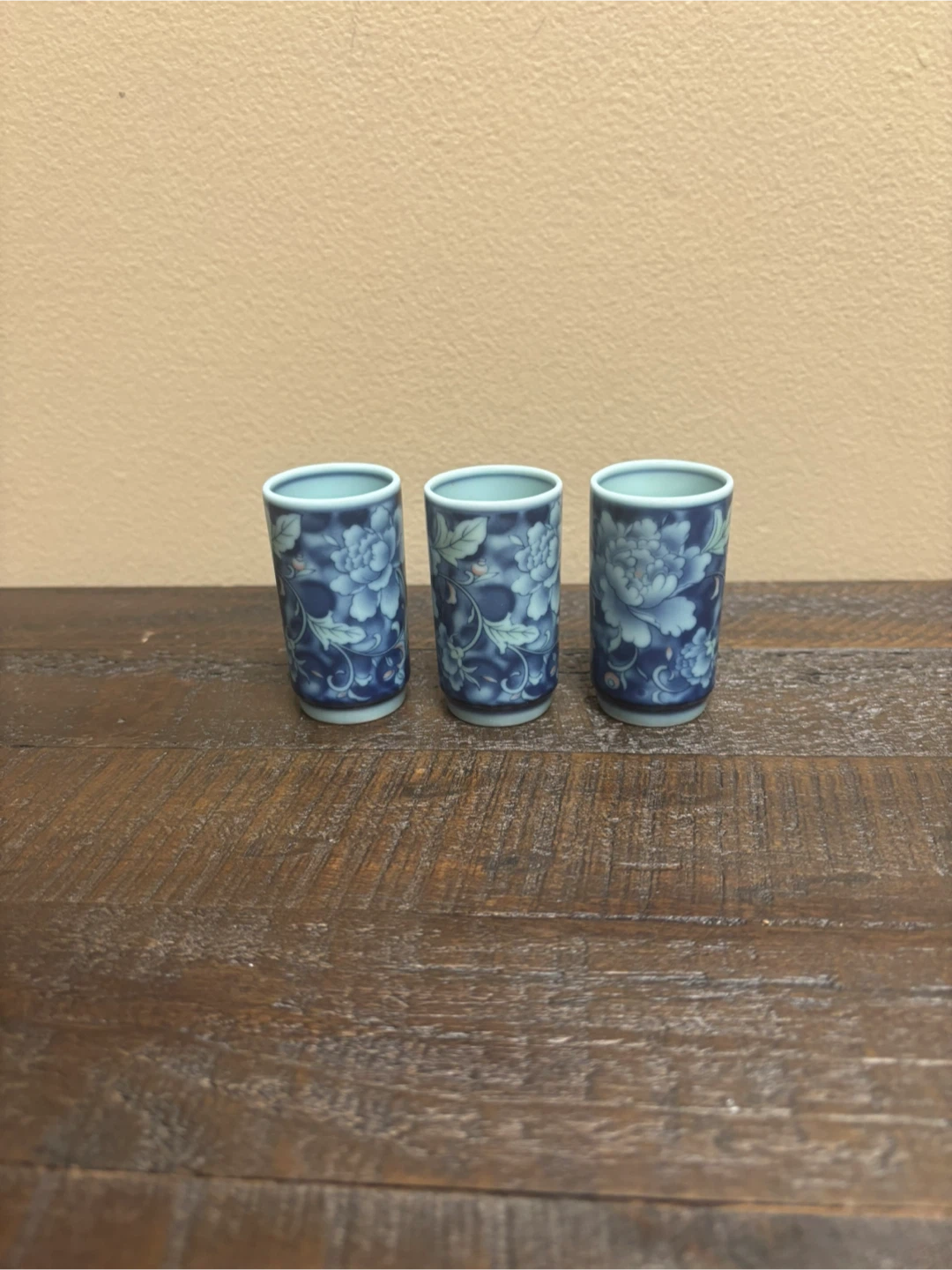 Japanese sake cups set of 3