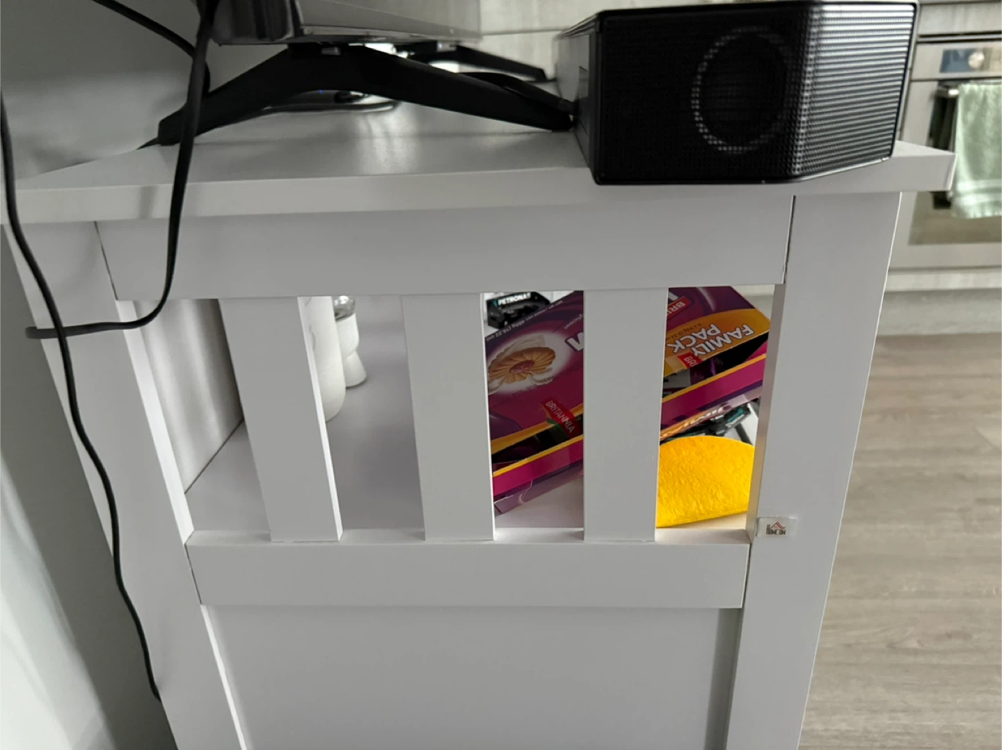 White Storage Cabinet - photo 2