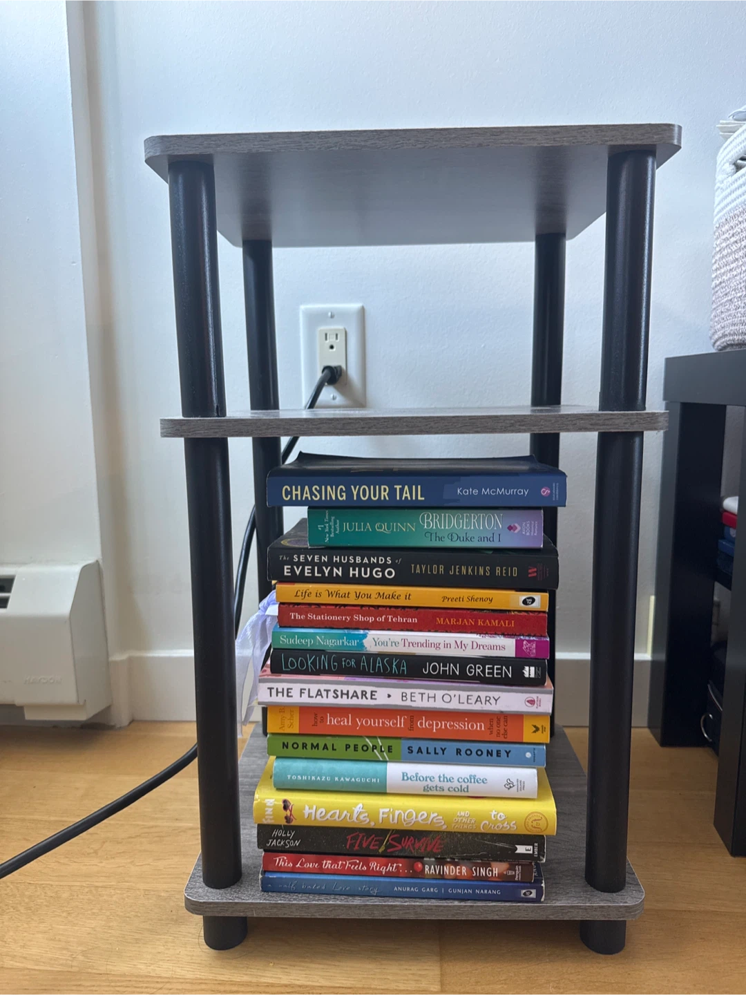 Move-out SALE: Grey 3-Tier Side Table - photo 2