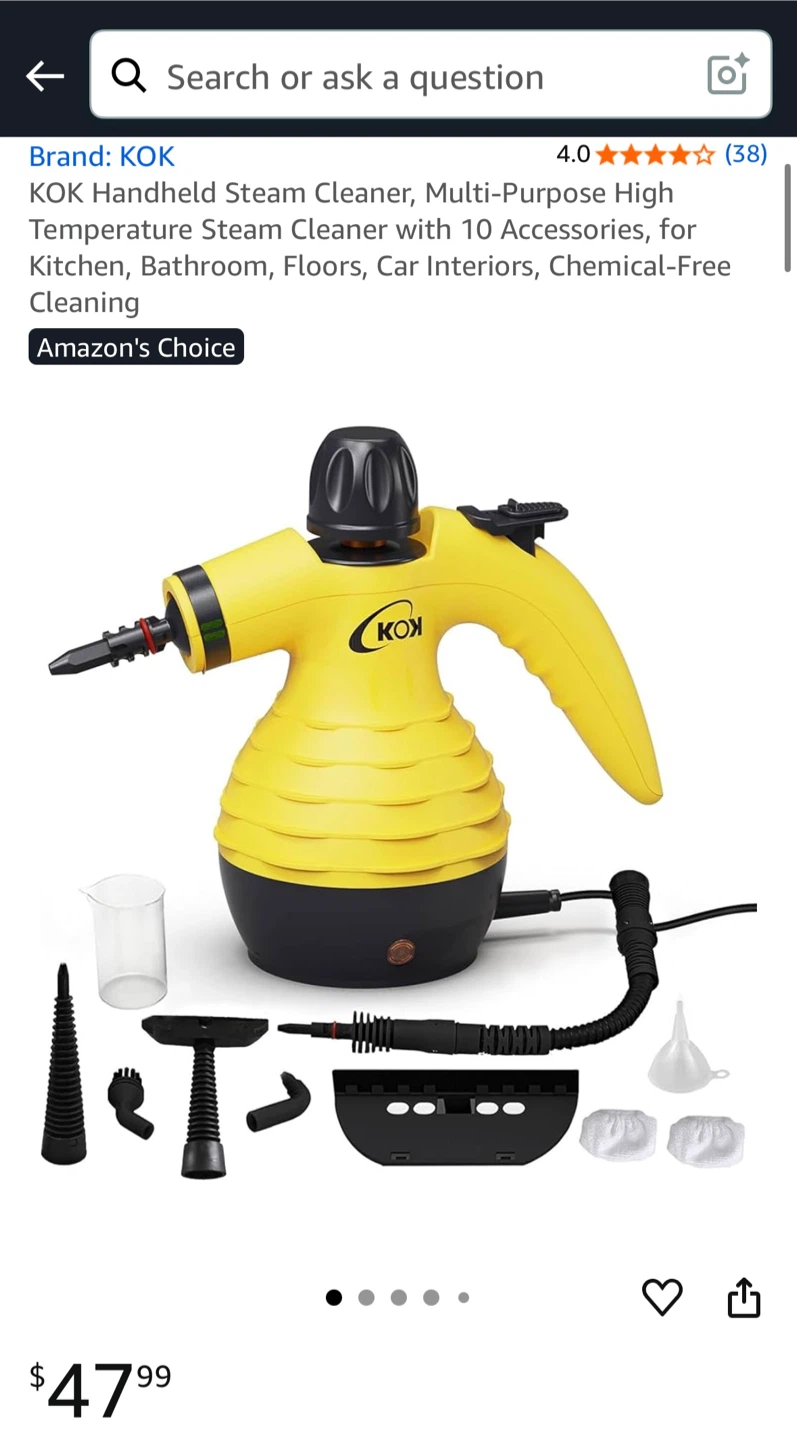 KOK Handheld Steam Cleaner - photo 2