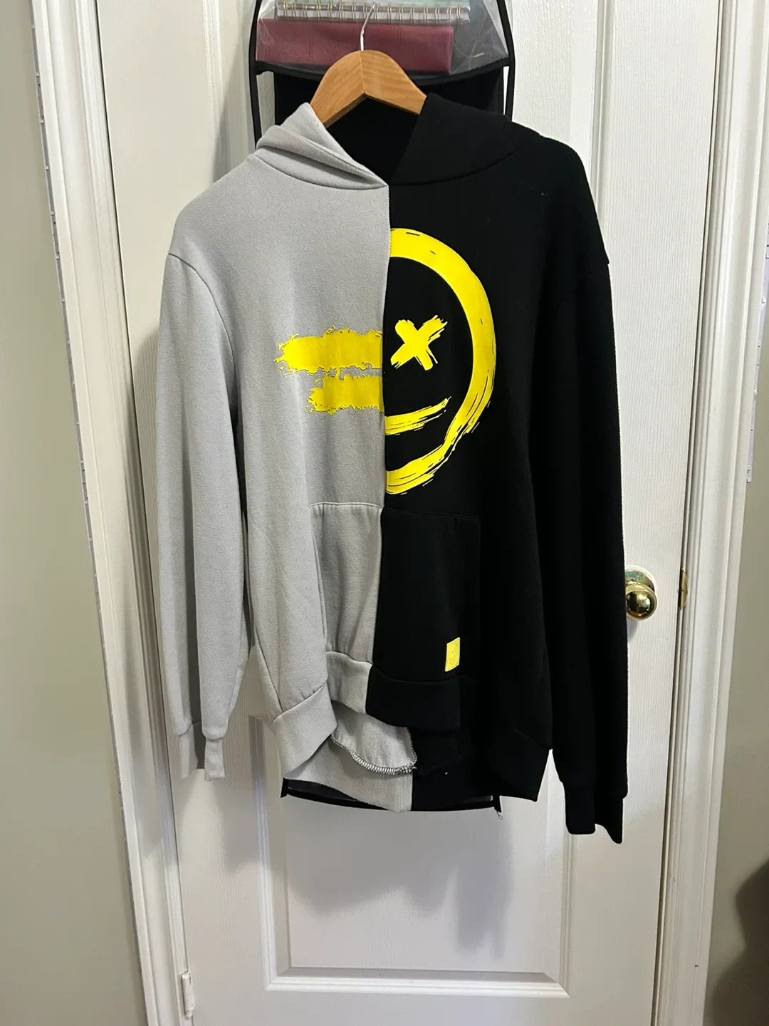 Two-Tone Urban-ID Smiley Face Hoodie thumbnail