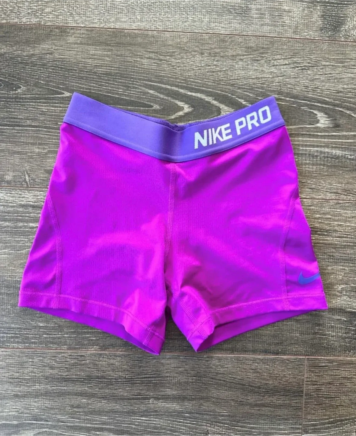 🥕Nike Pro Purple Shorts - Size M thumbnail