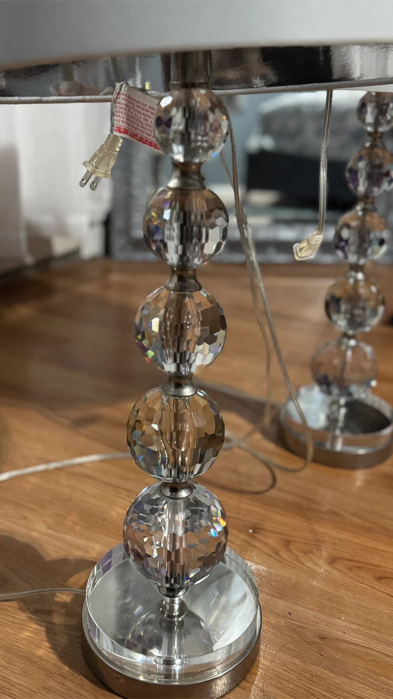 Crystal Ball Table Lamps - Set of 2 - photo 2