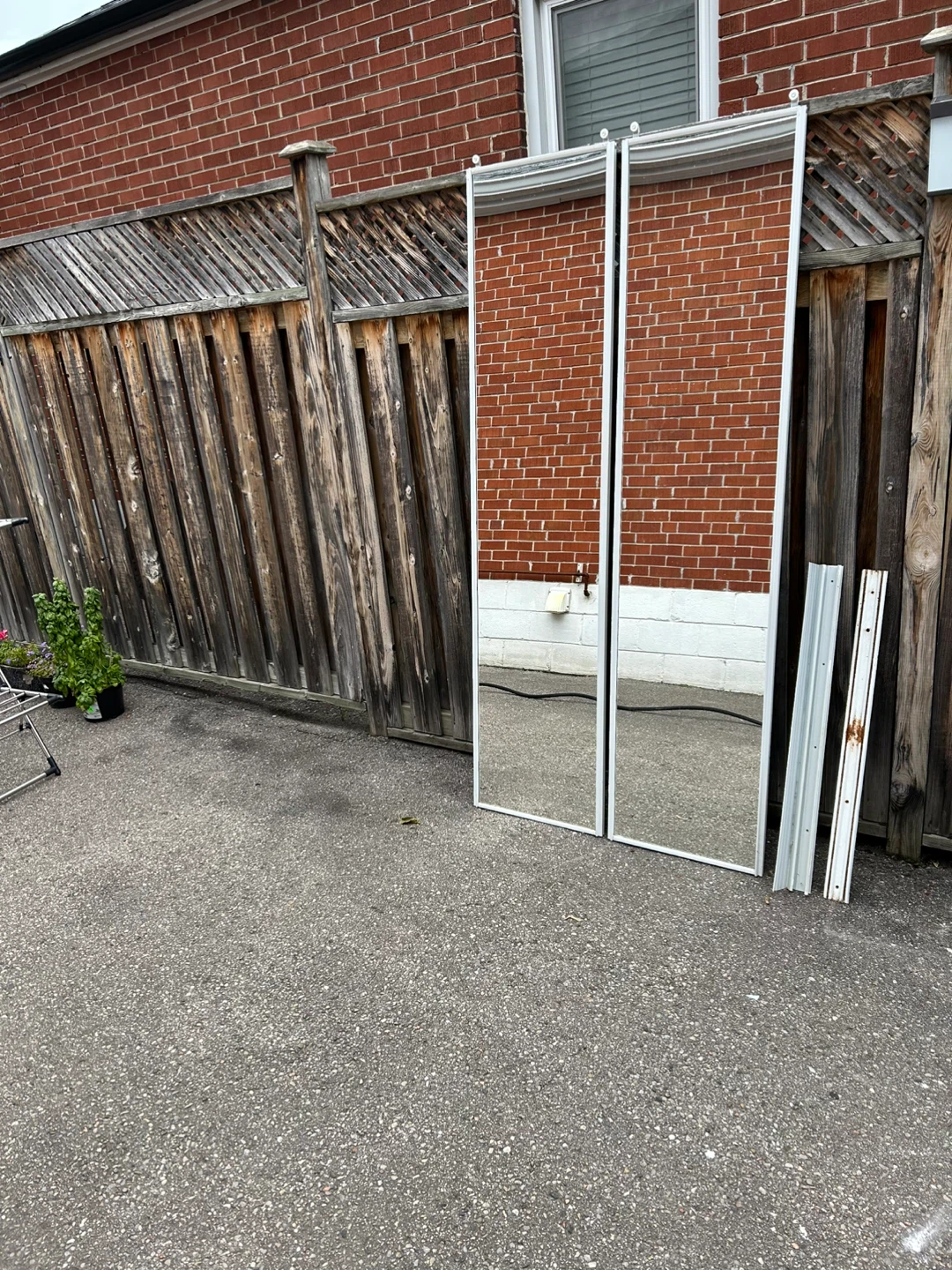 Mirrored Sliding Closet Doors - 37”Wide